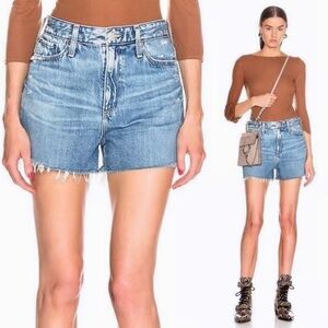 AG Adriano Goldschmied The Mikkel High Rise Vintage Denim Shorts